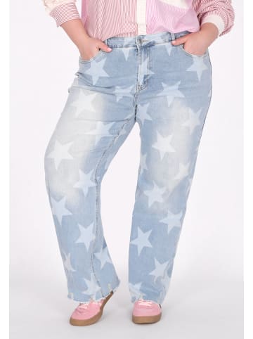 myMo Women Plus Size Pants in light blue