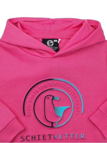 SCHIETWETTER Kinder Hoodie Toni, Kapuzenpullover mit 3D-Druck, in pink-azuro