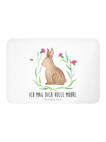 Mr. & Mrs. Panda magnet Hase Sitzen mit Spruch in Weiß