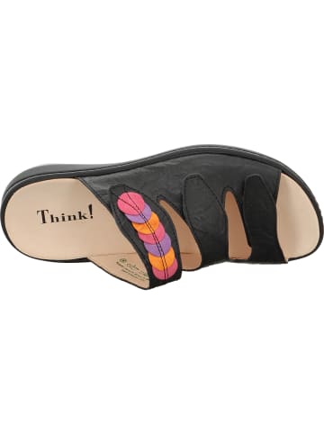 Think! Tieffußbett Pantolette CAMILLA DAMEN in Schwarz/Kombi