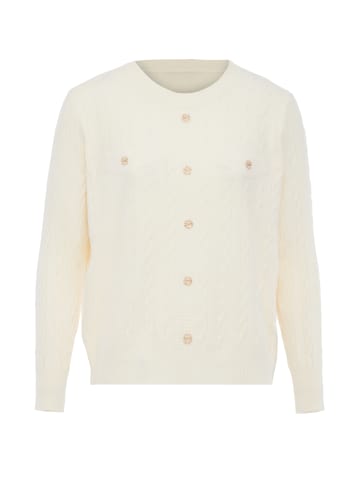 carato Damen Strickpullover in Wollweiss