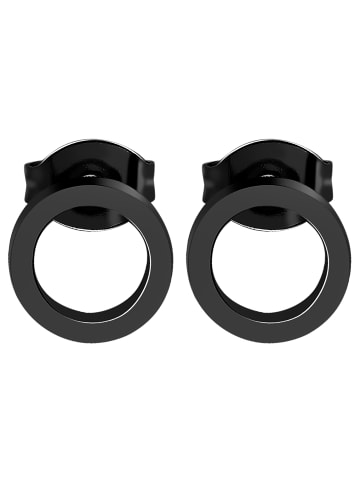 Adeliás Damen Ohrringe – Ohrstecker aus Edelstahl in schwarz
