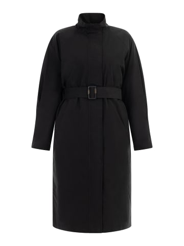 DreiMaster Vintage Damen Leichter Baumwollmantel in Schwarz