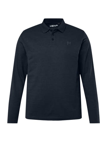 Men Plus Poloshirt in navy blau