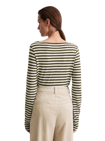 Marc O'Polo Ringel-Longsleeve regular in Dark Green