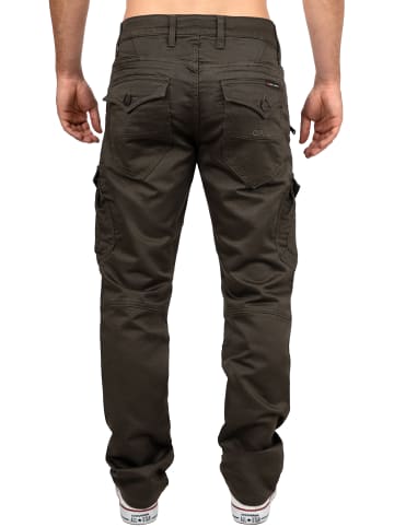 Cipo & Baxx Herren Straight Fit Jeans Mid Waist in Khaki