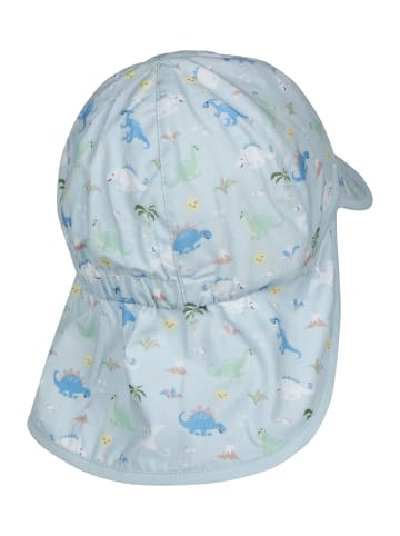 Sterntaler Schirmmütze mit Nackenschutz Dinowelt in bleu