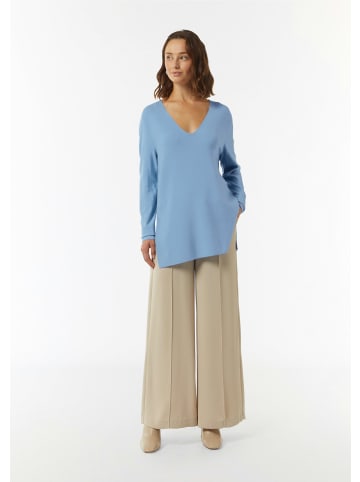comma Strickpullover langarm in Blau