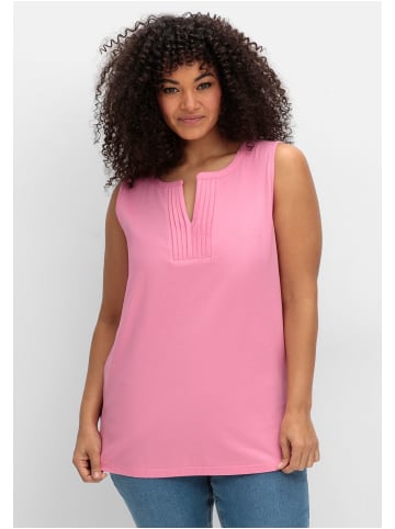 sheego Tanktop in blumiges pink