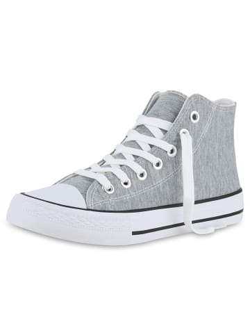 VAN HILL Sneaker High Adam in Hellgrau