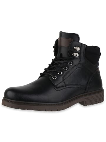 VAN HILL Worker Boots Jamie in Schwarz