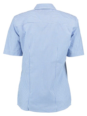 OS-Trachten Trachtenbluse Xulani in mittelblau