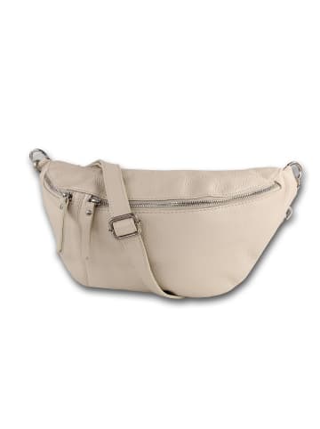 Toscanto Leder Gürteltasche Toscanto Tasche beige ca. 37cm