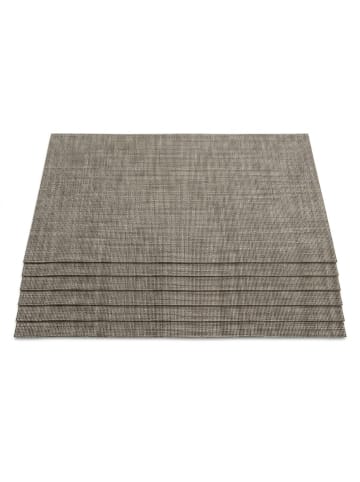 relaxdays 6tlg. Tischset in Braun - (B)45 x (T)30 cm