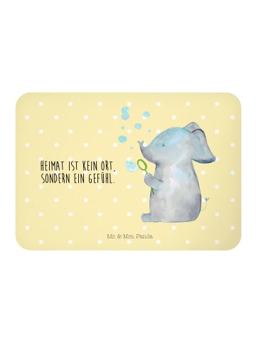 Mr. & Mrs. Panda Magnet Elefant Seifenblasen mit Spruch in Gelb Pastell