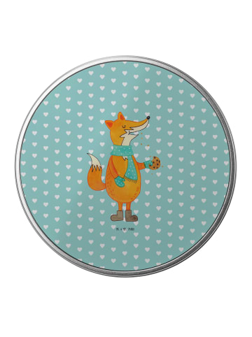 Mr. & Mrs. Panda Teedose Fuchs Keks ohne Spruch in Türkis Pastell