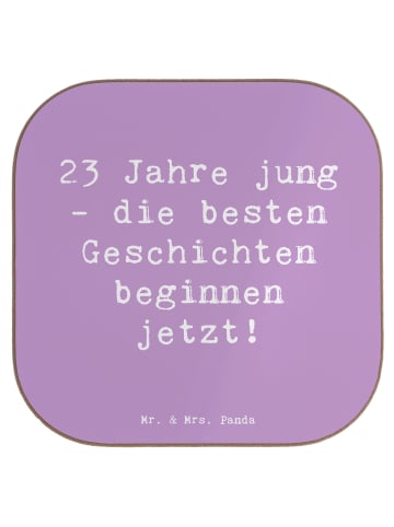 Mr. & Mrs. Panda Flaschenuntersetzer Spruch 23. Geburtstag Gesch... in Lavendeltraum