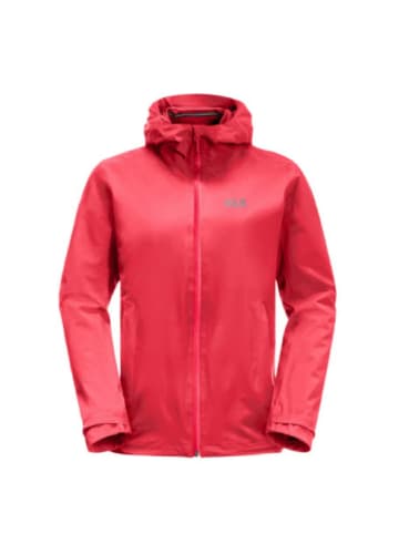 Jack Wolfskin Regenjacke Pack & Go Shell in Rot