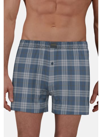 CECEBA Boxershort 2Er Pack Limerick in blau-mittel-Karo
