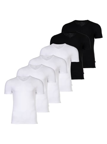 JOOP! T-Shirt 6er Pack in Schwarz/2xWeiß