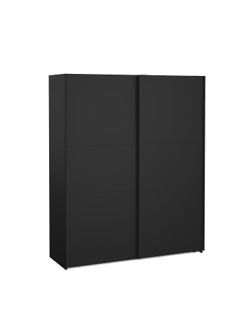 ebuy24 Schiebetürenschrank Como (2-türig) Schwarz 179 x 67 cm
