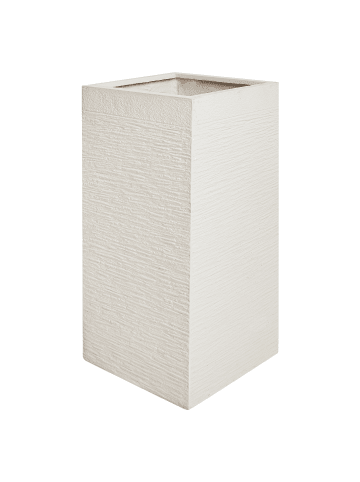 Beliani Outdoor Blumentopf DION in Beige - (W) 33 x (H) 70 x (L) 33 cm