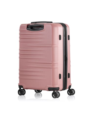 Pack Easy Mena 4 Rollen Trolley 64 cm mit Dehnfalte in pink