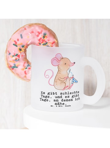 Mr. & Mrs. Panda Tee Tasse Maus Nähen mit Spruch in Transparent