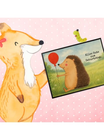 Mr. & Mrs. Panda Schreibunterlage Igel Luftballon Design mit Spruch in Weiß