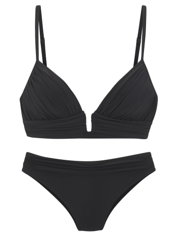 LASCANA Triangel-Bikini in schwarz