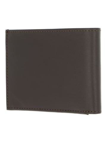 oxmox Leather Geldbörse RFID Schutz Leder 11 cm in braun-windrose 2.0