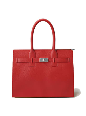 Kmisso Henkeltasche Echt Leder in Rosso