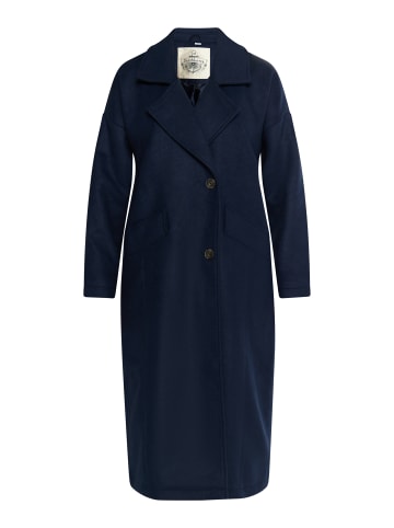 DreiMaster Damen Übergangsmantel Aus Wollgemisch in Dunkelmarine