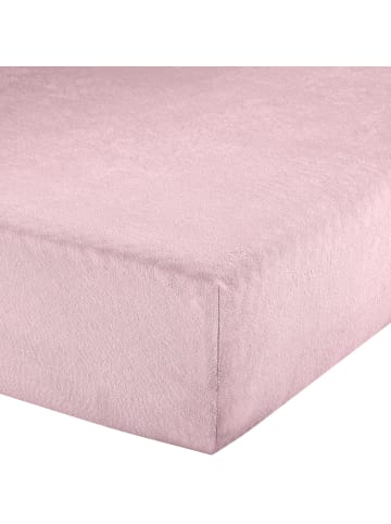 Erwin Müller Frottee Spannbettlaken Erding in rosé
