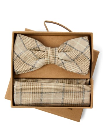 Finshley & Harding London Fliege in melange beige - 0001