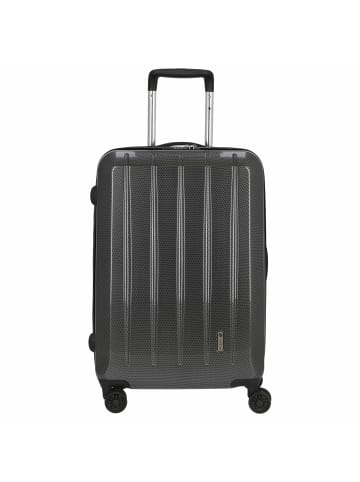 Check.In London 2.0 - 4-Rollen-Trolley 67 cm (orange) in carbon schwarz
