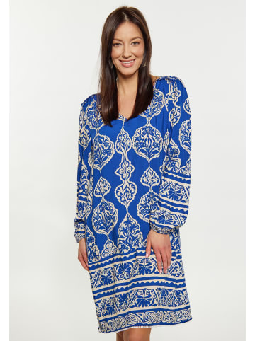 Usha Kleid in royal blau Creme