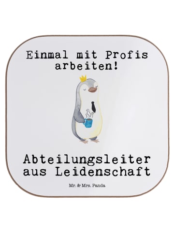 Mr. & Mrs. Panda Untersetzer für Gläser Abteilungsleiter Leidens... in Weiß