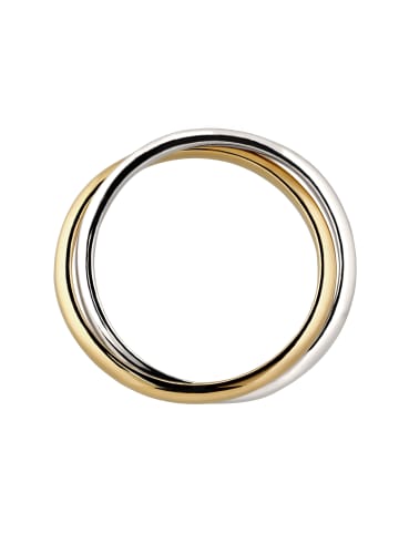 Elli Ring 925 Sterling Silber in Zweifarbig
