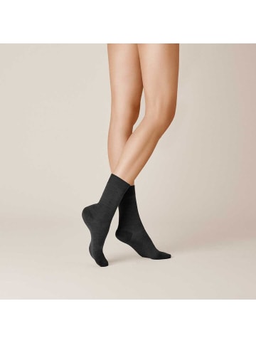 Kunert Socken Sensual Merino druckfrei in Black