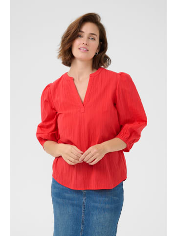 Kaffe Langarm-Bluse KAjollia Regular fit in Hibiscus