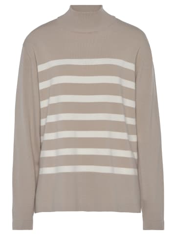 LASCANA Rollkragenpullover in sand/creme