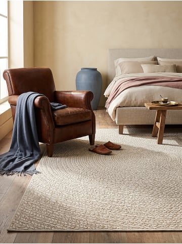 KADIMA DESIGN Teppich flachgewebt Uni flachgewebt pflegeleicht Wohnzimmer Flur in Creme