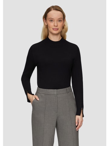 s.Oliver BLACK LABEL Strickpullover langarm in Schwarz