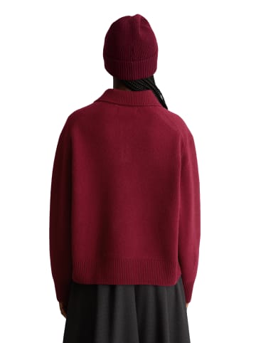 Marc O'Polo DENIM Strickpolo relaxed in Deep Burgundy