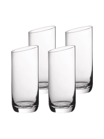 Villeroy & Boch 4er Set Longdrinkgläser NewMoon 370 ml transparent in transparent