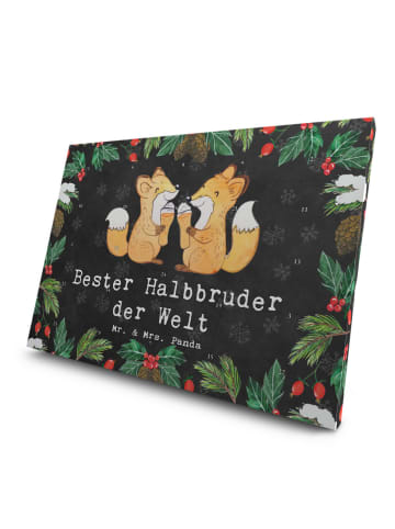 Mr. & Mrs. Panda Tee Adventskalender Fuchs Bester Halbbruder der... in Kreidetafel