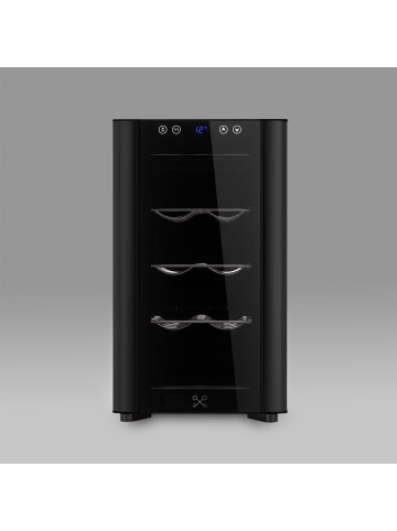 Les Petits Champs Weinkühlschrank 8 Flaschen CAVSB8 Schwarz Energieklasse G