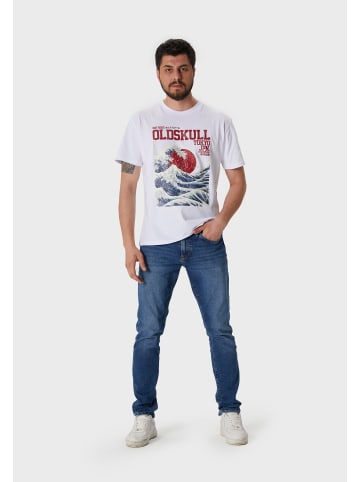 OLDSKULL T-Shirt Asian Big W in White