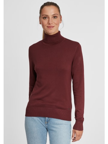 Oxmo Rollkragenpullover OXWina 21900018-ME Strickpullover mit Rollkragen in Rot